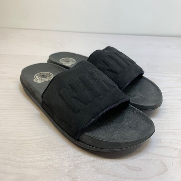 Nike Offcourt Women's Flat Slide Sandals BQ4632-002 Black Women's Size 8 - Picture 1 of 9
